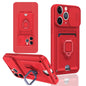 Sliding Camshield Magnetic Card Holder Silicone Phone Case, For iPhone 11 Pro Max, For iPhone 11, For iPhone 11 Pro, For iPhone X / XSS