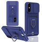 Sliding Camshield Magnetic Card Holder Silicone Phone Case, For iPhone 11, For iPhone 11 Pro, For iPhone X / XSS, For iPhone XR
