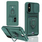 Sliding Camshield Magnetic Card Holder Silicone Phone Case, For iPhone 11 Pro Max, For iPhone 11, For iPhone 11 Pro, For iPhone X / XSS