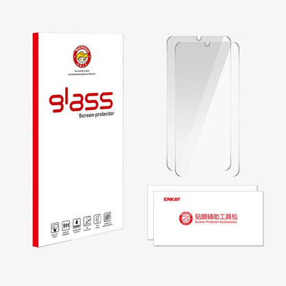 2pcs ENKAY 9H Big Arc Edge High Aluminum-silicon Tempered Glass Film, For Samsung Galaxy F07 / M07 4G, For Samsung Galaxy F17 / M17 5G, For Samsung Galaxy A57, For Samsung Galaxy A37, For Samsung Galaxy A27, For Samsung Galaxy S25 FE 5G                ...