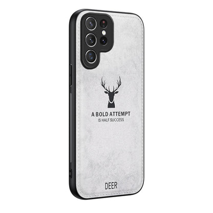 Deer Head Cloth Skin All-inclusive Phone Case, For Samsung Galaxy S25 Edge 5G, For Samsung Galaxy A56 5G, For Samsung Galaxy A26 5G, For Samsung Galaxy A36, For Samsung Galaxy S25 5G, For Samsung Galaxy S25+ 5G, For Samsung Galaxy S25 Ultra 5G���������...