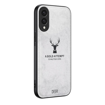 Deer Head Cloth Skin All-inclusive Phone Case, For Samsung Galaxy S25 Edge 5G, For Samsung Galaxy A56 5G, For Samsung Galaxy A26 5G, For Samsung Galaxy A36, For Samsung Galaxy S25 5G, For Samsung Galaxy S25+ 5G, For Samsung Galaxy S25 Ultra 5G���������...