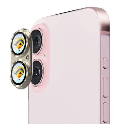 ENKAY Anti-reflection Camera Lens Aluminium Alloy Tempered Glass Film, For iPhone 16 / 16 Plus