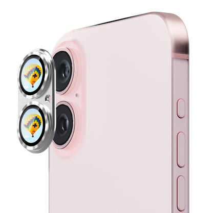 ENKAY Anti-reflection Camera Lens Aluminium Alloy Tempered Glass Film, For iPhone 16 / 16 Plus