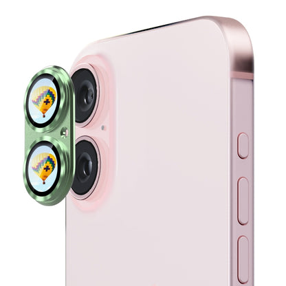 ENKAY Anti-reflection Camera Lens Aluminium Alloy Tempered Glass Film, For iPhone 16 / 16 Plus
