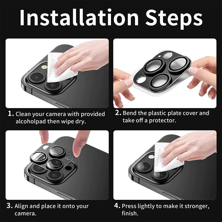 ENKAY Anti-reflection Camera Lens Aluminium Alloy Tempered Glass Film, For iPhone 16 / 16 Plus