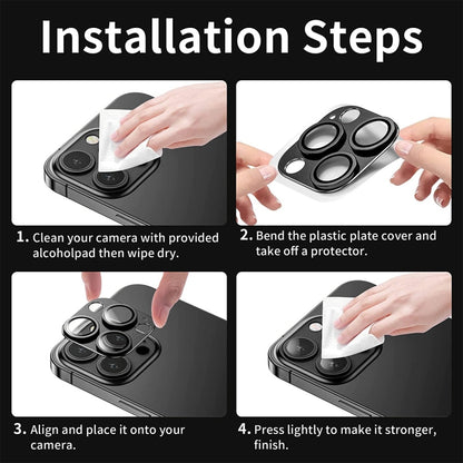 ENKAY Anti-reflection Camera Lens Aluminium Alloy Tempered Glass Film, For iPhone 16 / 16 Plus