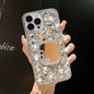Mirror Handmade Bling Rhinestone PC Phone Case, For iPhone 15 Pro, For iPhone 15 Plus, For iPhone 15, For iPhone 14 Plus, For iPhone 14, For iPhone 14 Pro