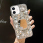 Mirror Handmade Bling Rhinestone PC Phone Case, For iPhone 14 Pro Max, For iPhone 13 Pro Max, For iPhone 13 Pro, For iPhone 13, For iPhone 13 mini, For iPhone 12