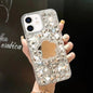 Mirror Handmade Bling Rhinestone PC Phone Case, For iPhone 14 Pro Max, For iPhone 13 Pro Max, For iPhone 13 Pro, For iPhone 13, For iPhone 13 mini, For iPhone 12