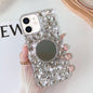 Mirror Handmade Bling Rhinestone PC Phone Case, For iPhone 14 Pro Max, For iPhone 13 Pro Max, For iPhone 13 Pro, For iPhone 13, For iPhone 13 mini, For iPhone 12
