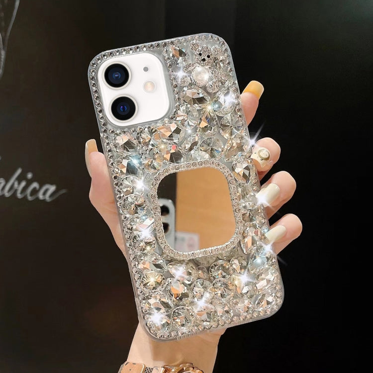 Mirror Handmade Bling Rhinestone PC Phone Case, For iPhone 12 Pro Max, For iPhone 12 Pro, For iPhone 12 mini, For iPhone 11 Pro Max, For iPhone 11, For iPhone 11 Pro