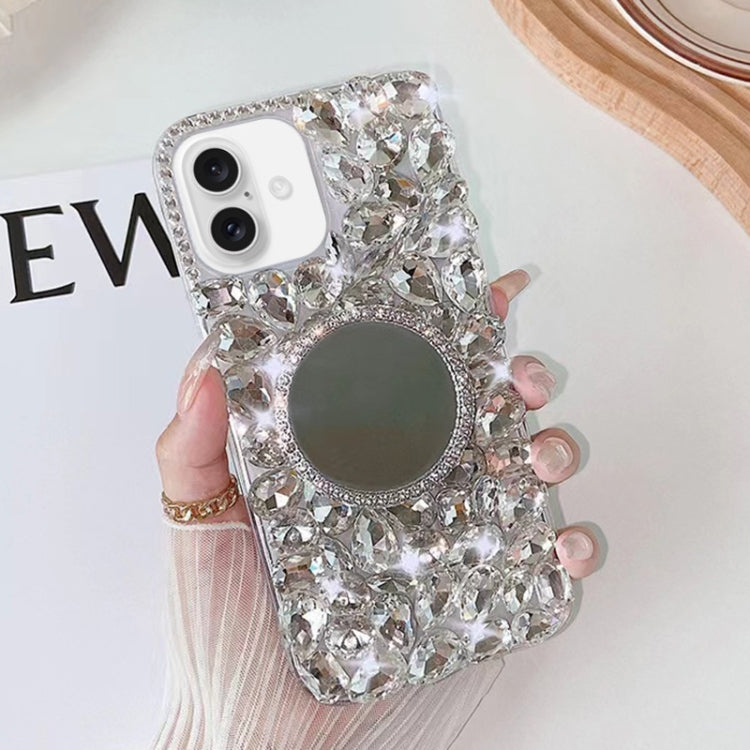 Mirror Handmade Bling Rhinestone PC Phone Case, For iPhone 17e / 16e, For iPhone 16 Pro Max, For iPhone 16 Pro, For iPhone 16 Plus, For iPhone 16, For iPhone 15 Pro Max