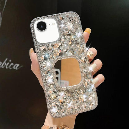 Mirror Handmade Bling Rhinestone PC Phone Case, For iPhone 17e / 16e, For iPhone 16 Pro Max, For iPhone 16 Pro, For iPhone 16 Plus, For iPhone 16, For iPhone 15 Pro Max