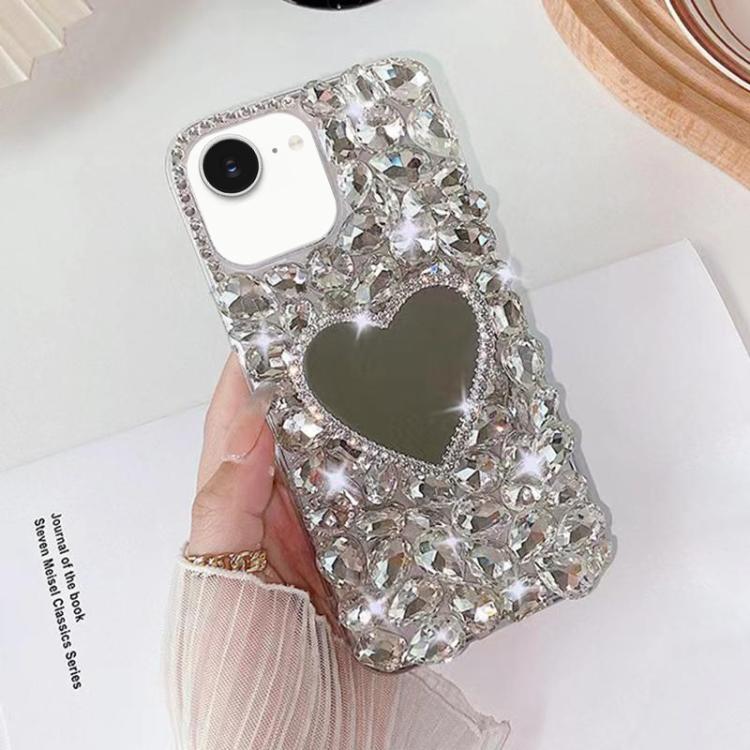 Mirror Handmade Bling Rhinestone PC Phone Case, For iPhone 17e / 16e, For iPhone 16 Pro Max, For iPhone 16 Pro, For iPhone 16 Plus, For iPhone 16, For iPhone 15 Pro Max
