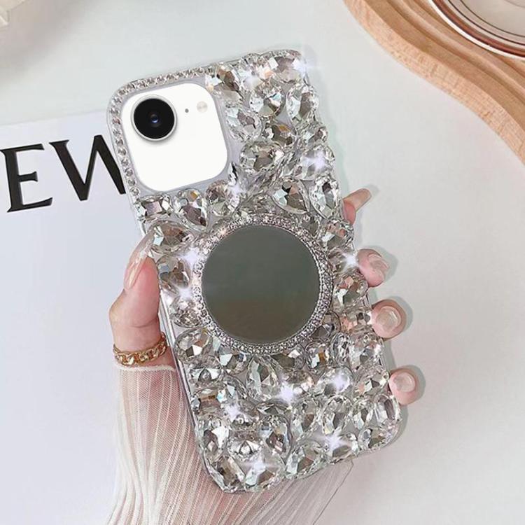 Mirror Handmade Bling Rhinestone PC Phone Case, For iPhone 17e / 16e, For iPhone 16 Pro Max, For iPhone 16 Pro, For iPhone 16 Plus, For iPhone 16, For iPhone 15 Pro Max
