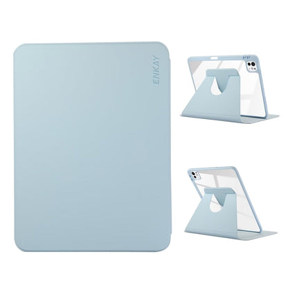 ENKAY 360 Rotation PMMA Leather Smart Tablet Case with Pen Slot