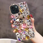 Handmade Bling Rhinestone Gemstone Fox PC Phone Case, For iPhone 14 Pro Max, For iPhone 13 Pro Max, For iPhone 13 Pro, For iPhone 13, For iPhone 13 mini, For iPhone 12