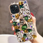 Handmade Bling Rhinestone Gemstone Fox PC Phone Case, For iPhone 14 Pro Max, For iPhone 13 Pro Max, For iPhone 13 Pro, For iPhone 13, For iPhone 13 mini, For iPhone 12