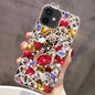 Handmade Bling Rhinestone Gemstone Fox PC Phone Case, For iPhone 17e / 16e, For iPhone 16 Pro Max, For iPhone 16 Pro, For iPhone 16 Plus, For iPhone 16, For iPhone 15 Pro Max