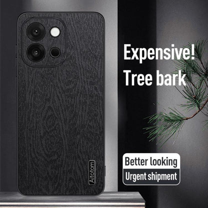 Tree Bark Leather Shockproof Phone Case, For OnePlus 13T, For OnePlus 13, For OnePlus Ace 3 Pro