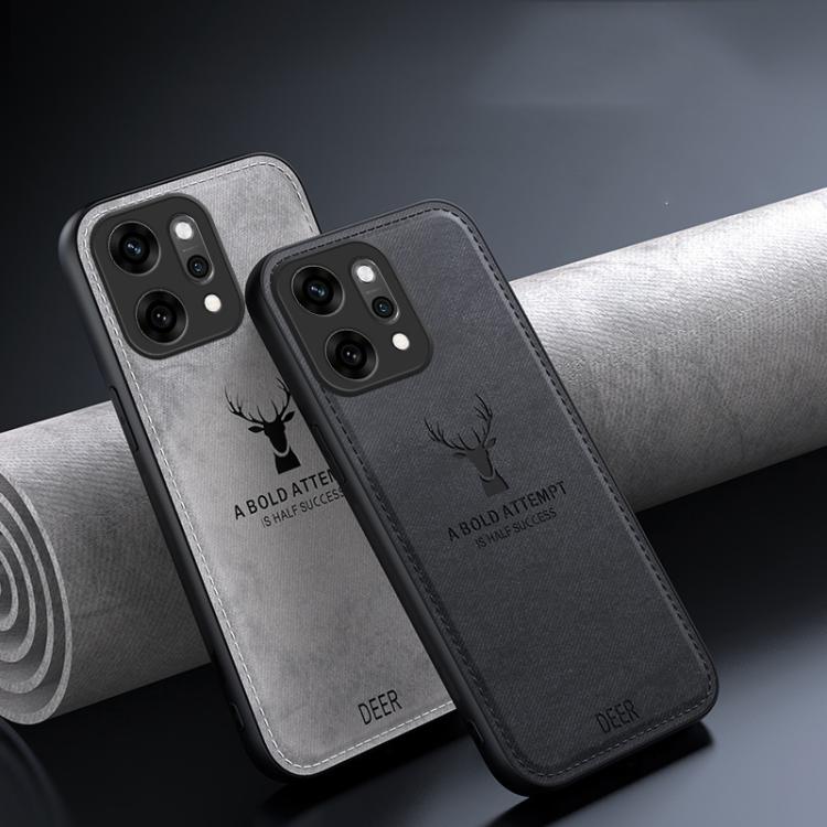 Deer Head Cloth Skin All-inclusive Phone Case