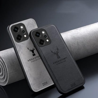 Deer Head Cloth Skin All-inclusive Phone Case