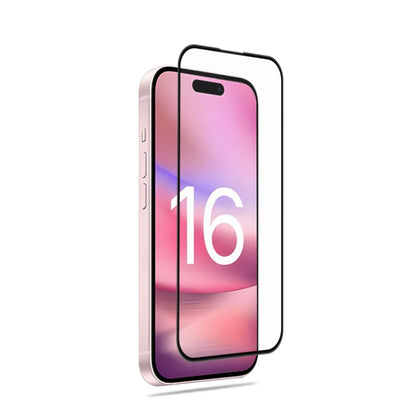 mocolo 2.5D Full Glue Full Cover Tempered Glass Film, For iPhone 17e / 16e, For iPhone 17 Pro Max, For iPhone 17 Pro, For iPhone 17, For iPhone Air, For iPhone 16 Pro Max, For iPhone 16 Pro, For iPhone 16 Plus, For iPhone 16
