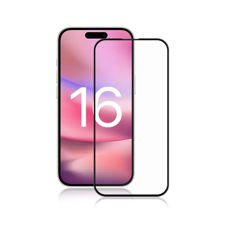 mocolo 2.5D Full Glue Full Cover Tempered Glass Film, For iPhone 17e / 16e, For iPhone 17 Pro Max, For iPhone 17 Pro, For iPhone 17, For iPhone Air, For iPhone 16 Pro Max, For iPhone 16 Pro, For iPhone 16 Plus, For iPhone 16