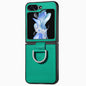 Litchi Texture Leather Ring Phone Case, For Samsung Galaxy Z Flip7 5G, For Samsung Galaxy Z Flip6 / Flip7 FE