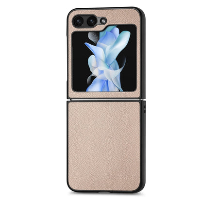Litchi Texture Leather Fold Phone Case, For Samsung Galaxy Z Flip6 / Flip7 FE