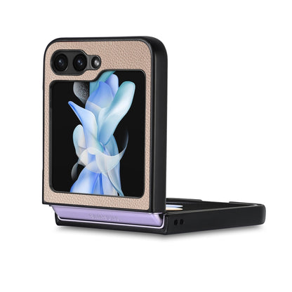 Litchi Texture Leather Fold Phone Case, For Samsung Galaxy Z Flip6 / Flip7 FE