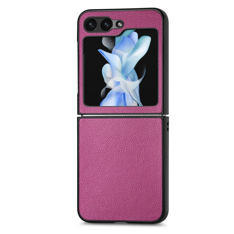 Litchi Texture Leather Fold Phone Case, For Samsung Galaxy Z Flip6 / Flip7 FE