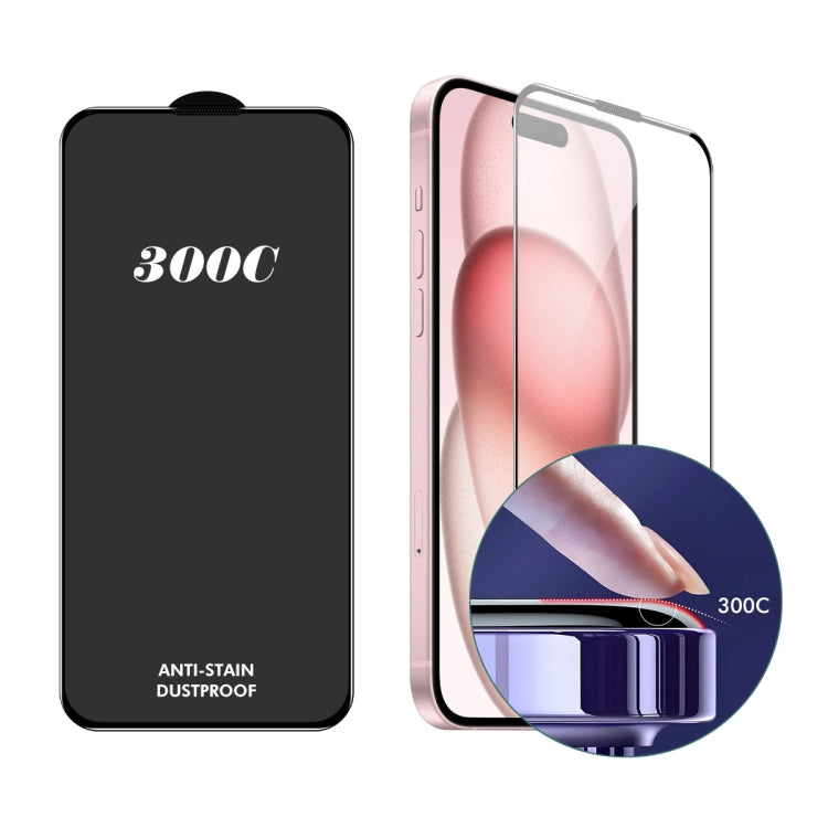 ENKAY 300C Super Large Arc Full Coverage High Aluminum-silicon Tempered Glass Film, For iPhone 16 Pro Max, For iPhone 16 Pro, For iPhone 15 Pro Max, For iPhone 15 Pro, For iPhone 14 Pro, For iPhone 14 Pro Max, For iPhone 12 Pro Max���������������������...