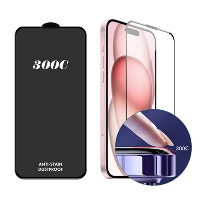 ENKAY 300C Super Large Arc Full Coverage High Aluminum-silicon Tempered Glass Film, For iPhone 16 Pro Max, For iPhone 16 Pro, For iPhone 15 Pro Max, For iPhone 15 Pro, For iPhone 14 Pro, For iPhone 14 Pro Max, For iPhone 12 Pro Max���������������������...