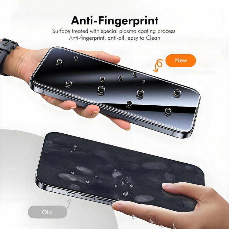 ENKAY 300C Super Large Arc Full Coverage High Aluminum-silicon Tempered Glass Film, For iPhone 16 Pro Max, For iPhone 16 Pro, For iPhone 15 Pro Max, For iPhone 15 Pro, For iPhone 14 Pro, For iPhone 14 Pro Max, For iPhone 12 Pro Max���������������������...