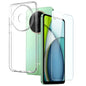 NORTHJO Transparent TPU Phone Case with Tempered Glass Film