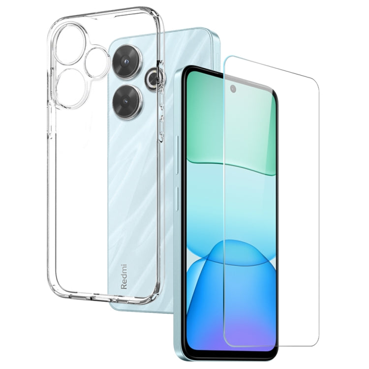 NORTHJO Transparent TPU Phone Case with Tempered Glass Film