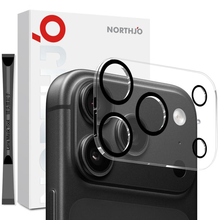NORTHJO Camera Lens Protector 3D Night Shot Tempered Glass Film, For iPhone Duo, For iPhone 18 Pro, For iPhone 18 Pro Max, For iPhone 17 Pro Max, For iPhone 17 Pro, For iPhone 17, For iPhone Air, For iPhone 17e / 16e, For iPhone 16 Pro / 16 Pro Max    ...