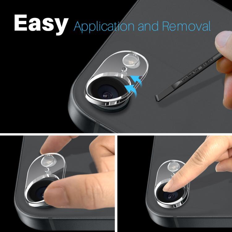 NORTHJO Camera Lens Protector 3D HD Tempered Glass Film, For iPhone 17e / 16e, For iPhone 17 Pro Max, For iPhone 17 Pro, For iPhone 17, For iPhone Air, For iPhone 16 Pro / 16 Pro Max, For iPhone 16 / 16 Plus, For iPhone 15 Pro / 15 Pro Max             ...