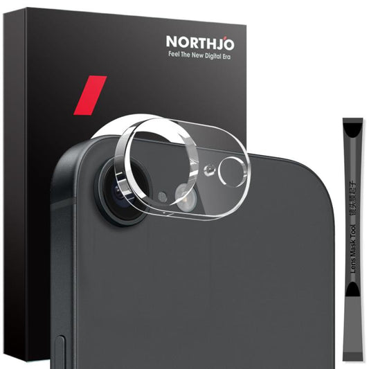 NORTHJO Camera Lens Protector 3D HD Tempered Glass Film, For iPhone 17e / 16e, For iPhone 17 Pro Max, For iPhone 17 Pro, For iPhone 17, For iPhone Air, For iPhone 16 Pro / 16 Pro Max, For iPhone 16 / 16 Plus, For iPhone 15 Pro / 15 Pro Max