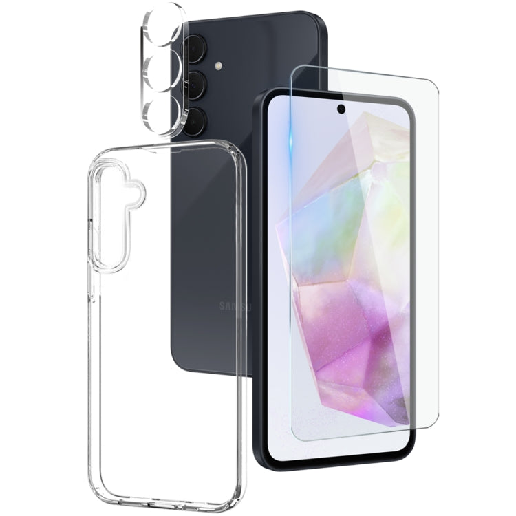 NORTHJO 3 in 1 TPU Phone Case with Screen Protector and Lens Film, For Samsung Galaxy S25 FE 5G, For Samsung Galaxy A16 5G, For Samsung Galaxy A06 4G, For Samsung Galaxy S24 FE 5G, For Samsung Galaxy A55 5G, For Samsung Galaxy A35 5G                   ...