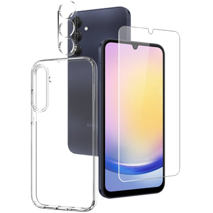 NORTHJO 3 in 1 TPU Phone Case with Screen Protector and Lens Film, For Samsung Galaxy S25 FE 5G, For Samsung Galaxy A16 5G, For Samsung Galaxy A06 4G, For Samsung Galaxy S24 FE 5G, For Samsung Galaxy A55 5G, For Samsung Galaxy A35 5G                   ...