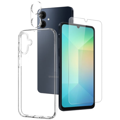 NORTHJO 3 in 1 TPU Phone Case with Screen Protector and Lens Film, For Samsung Galaxy S25 FE 5G, For Samsung Galaxy A16 5G, For Samsung Galaxy A06 4G, For Samsung Galaxy S24 FE 5G, For Samsung Galaxy A55 5G, For Samsung Galaxy A35 5G                   ...
