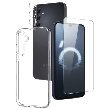 NORTHJO 3 in 1 TPU Phone Case with Screen Protector and Lens Film, For Samsung Galaxy S25 FE 5G, For Samsung Galaxy A16 5G, For Samsung Galaxy A06 4G, For Samsung Galaxy S24 FE 5G, For Samsung Galaxy A55 5G, For Samsung Galaxy A35 5G                   ...