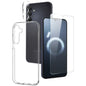 NORTHJO 3 in 1 TPU Phone Case with Screen Protector and Lens Film, For Samsung Galaxy S25 FE 5G, For Samsung Galaxy A16 5G, For Samsung Galaxy A06 4G, For Samsung Galaxy S24 FE 5G, For Samsung Galaxy A55 5G, For Samsung Galaxy A35 5G                   ...