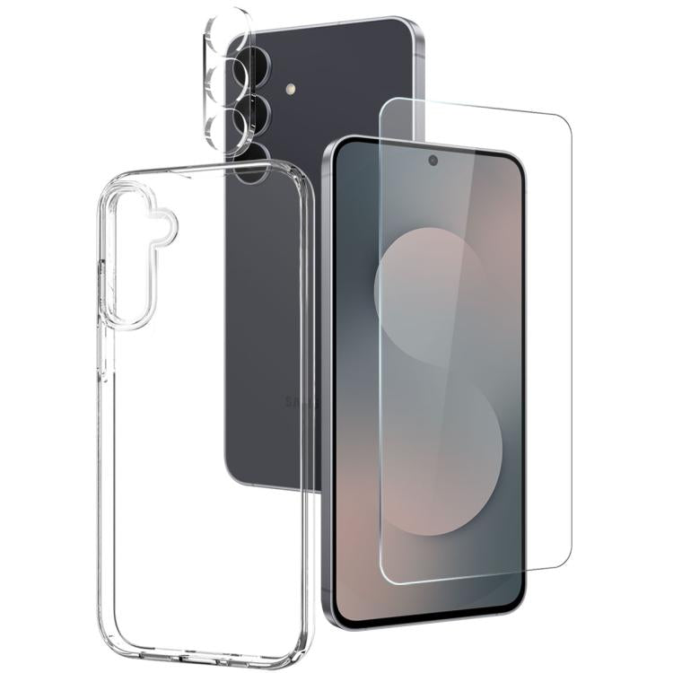 NORTHJO 3 in 1 TPU Phone Case with Screen Protector and Lens Film, For Samsung Galaxy S25 FE 5G, For Samsung Galaxy A16 5G, For Samsung Galaxy A06 4G, For Samsung Galaxy S24 FE 5G, For Samsung Galaxy A55 5G, For Samsung Galaxy A35 5G                   ...