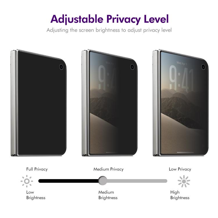 2 PCS/Pack ENKAY Hat-Prince 28 Degree Anti-peeping Privacy Tempered Glass Film, For iPhone Duo Outer Screen, For iPhone 18 Pro, For iPhone 18 Pro Max, For iPhone 17 Pro Max, For iPhone 17 Pro, For iPhone 17, For iPhone Air, For iPhone 16 Pro Max       ...