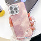 Plating Glitter Texture Chain Wristband TPU Phone Case with Lens Film, For iPhone 16 Pro Max