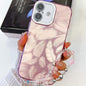 Plating Glitter Texture Chain Wristband TPU Phone Case with Lens Film, For iPhone 16 Plus